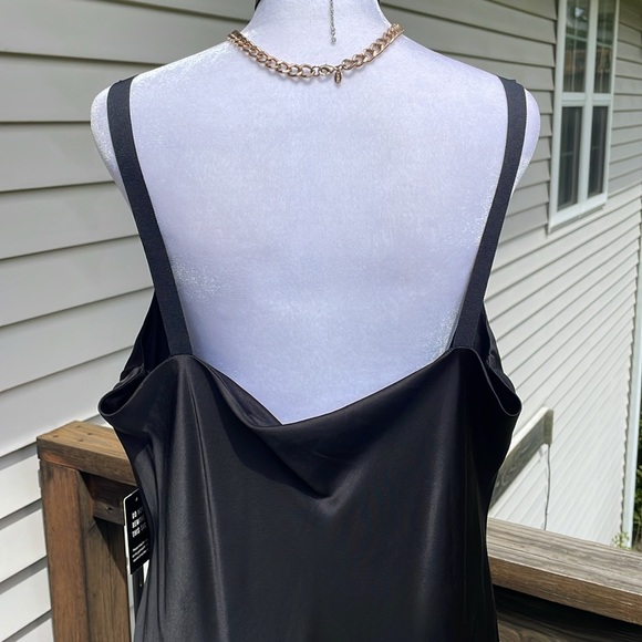 Gorgeous Black Satin Gown by Express - Picture 12 of 17